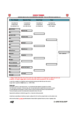 2025-26 IAN PITT MEN’S DRAW