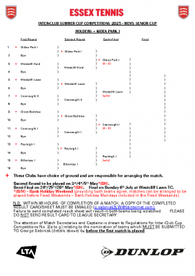 2025 Summer Men’s Senior Cup