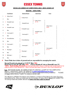 2025 Summer Men’s Senior Cup