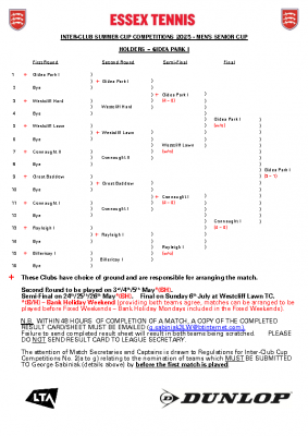 2025 Summer Men’s Senior Cup