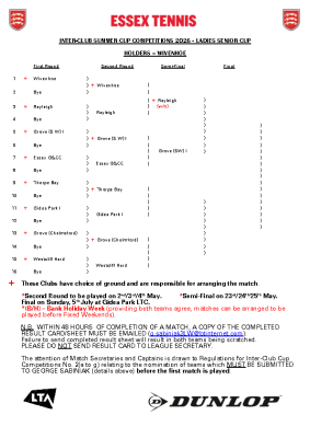 Ladies Senior Cup