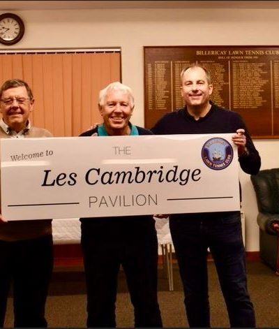 Les Cambridge retirement of Billericay LTC Dec 22