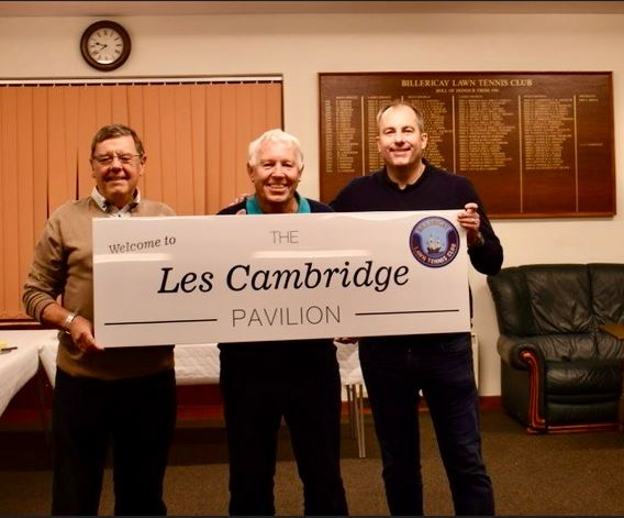 Les Cambridge retirement of Billericay LTC Dec 22