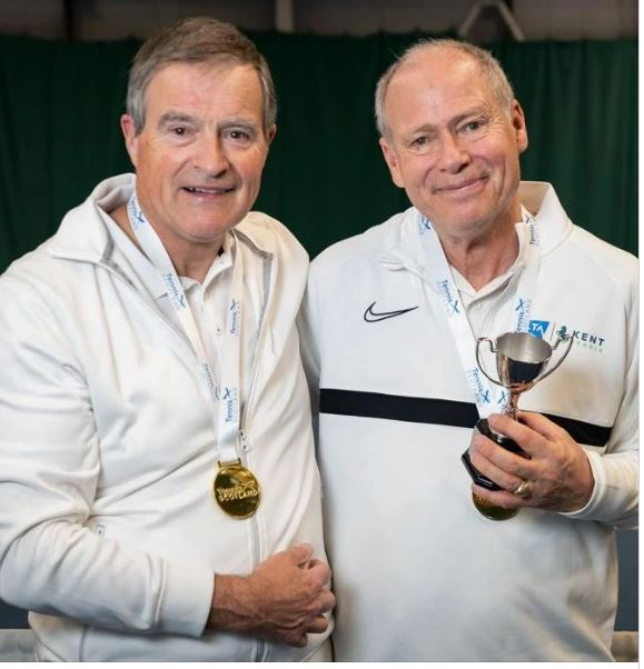 Essex Player Alan Rayner and his partner Dave Willan win the Scottish Indoor Doubles Championships