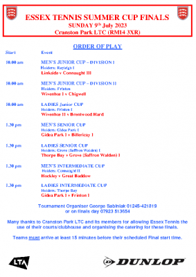 2023 SUMMER CUPS FINALS ORDER OF PLAY – Copy