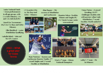 2022 – What a great year for Essex Tennis